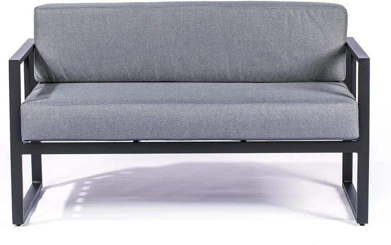Canapea cu 2 locuri, adecvată pentru exterior Le Bonom Bellisima, gri grafit - negru