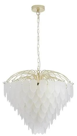 Searchlight FEATHER - Candelabru suspendat pe lanț, 10 x E14 / 60W / 230V - 48970-10SB