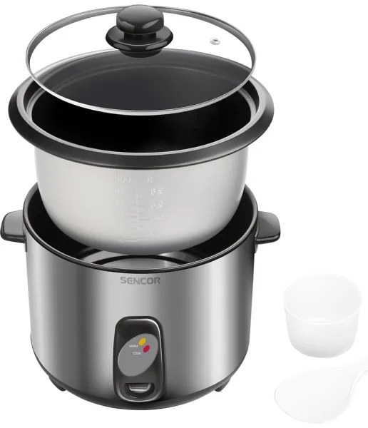 Aparat de gătit orez 1000W/230V 2,8 l oțel inoxidabil Sencor