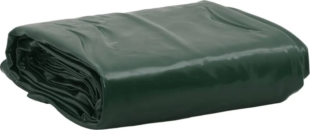 vidaXL Prelată, verde, 5x7 m, 650 g/m²