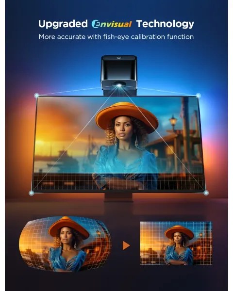 Govee TV Backlight 3 Lite TV 75-85" SMART LED retroiluminare RGBICW Wi-Fi IP67 + telecomandă