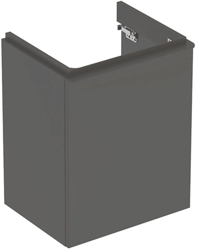 Geberit Smyle Square dulap 49.2x40.6x61.7 cm sub chiuveta pe perete negru 500.364.JK.1