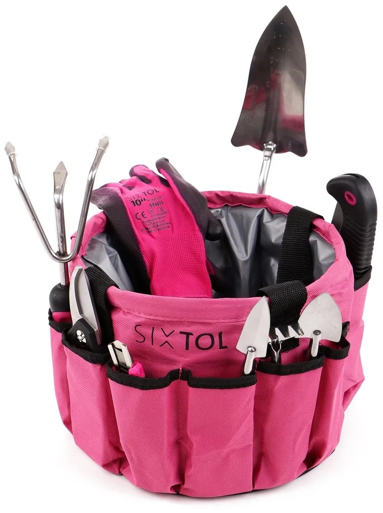 Set scule grădină Sixtol Garden pink, 10 buc.,