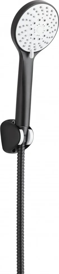 Avis para/dispersor de dus cu suport si furtun finisaj negru NGV_N41K