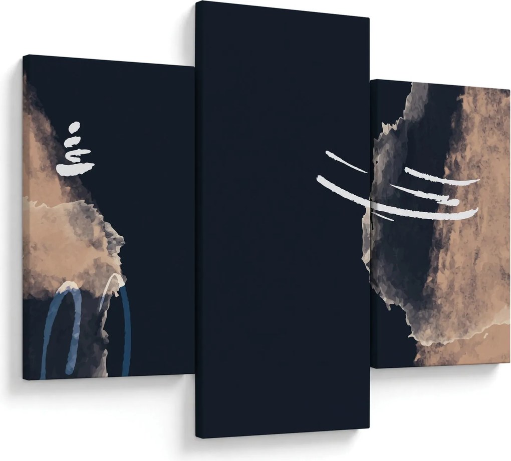 Tablou - Abstracție albastru închis (90x60 cm)