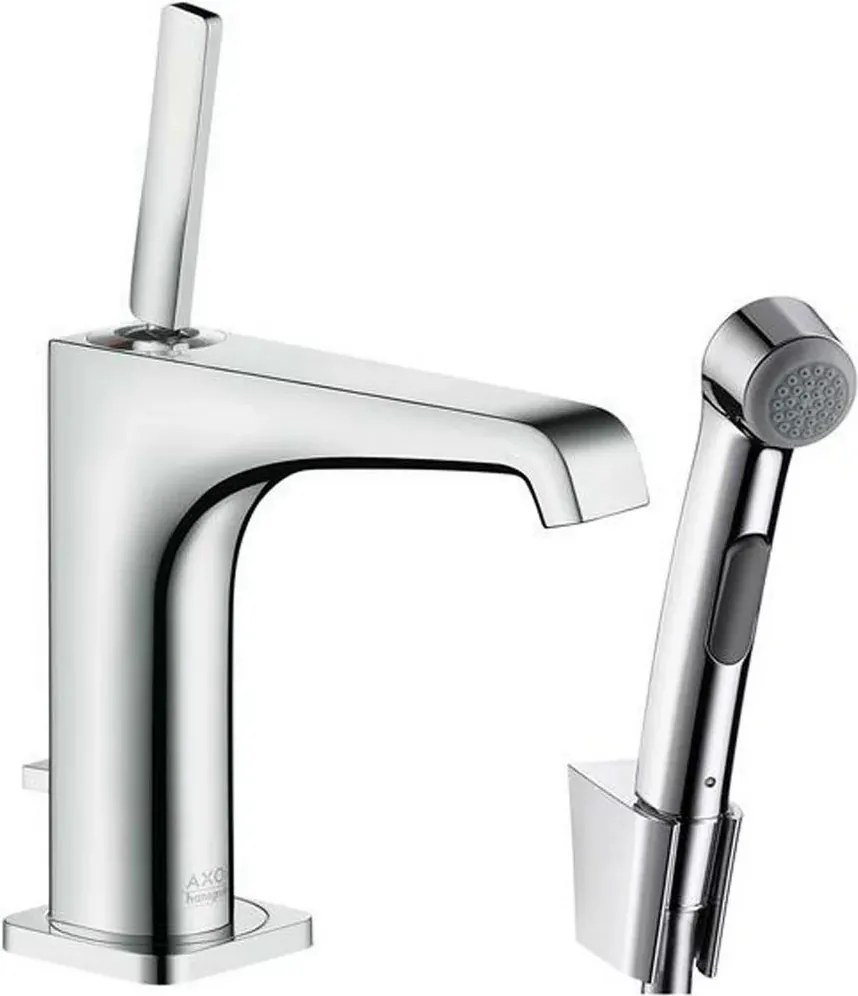 Baterie lavoar monocomanda Hansgrohe Axor CitterioE cu dus igienic