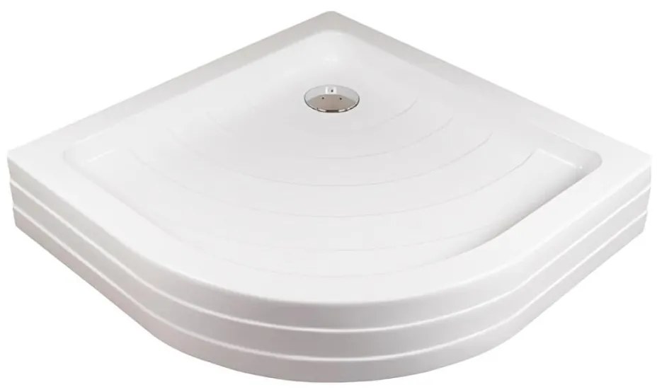 Ravak A207001120 - Tavă de duș în formă de sfert de cerc RONDA 90x90 cm, albă