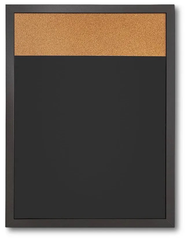 Tablă Combi Board / plută 45 × 60 cm, neagră