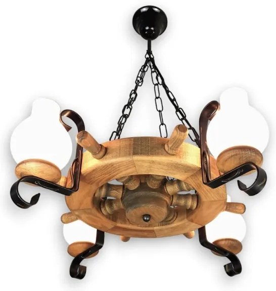 Lustră pe lanț Brilagi TIMONA 4xE14/40W/230V fag