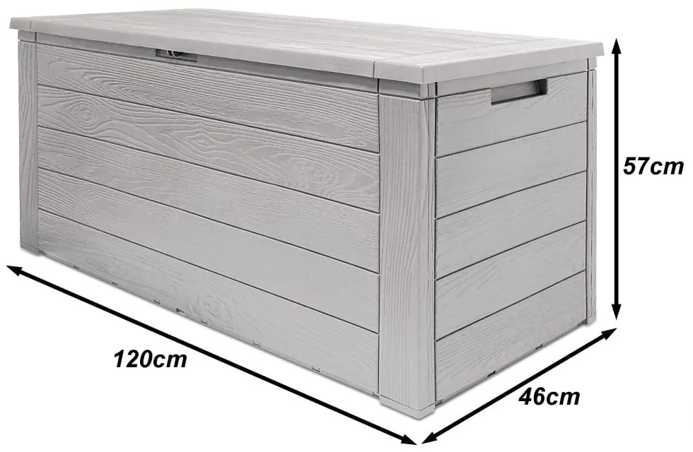 Deuba Cutie depozitare gradina 280 L - gri