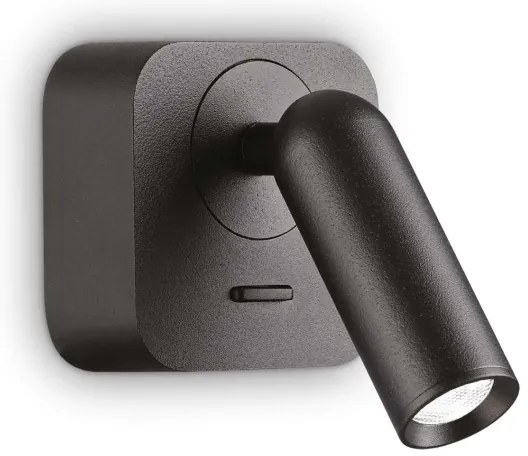 Spot LED de perete BEAN LED/3W/230V negru Ideal Lux