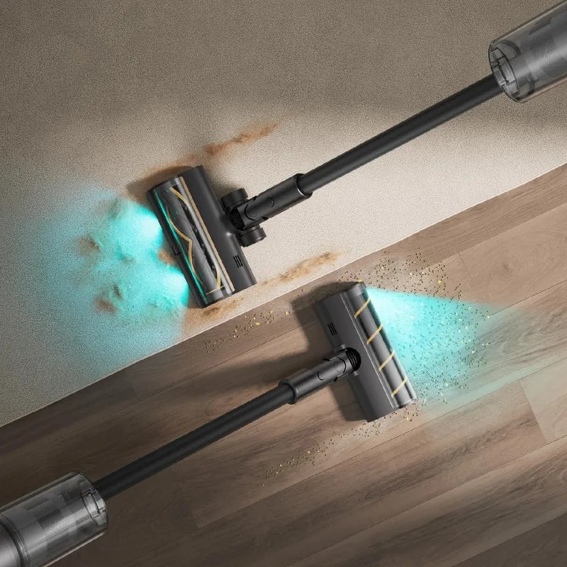 Aspirator verticar fara fir Dreame Z30 VZV17A, 855 W, 310 AW, 150.000 rpm, 3 viteze, 0,6 L, 90 min, HEPA H14, LED, Motor fara perii, Negru