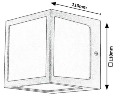 Aplică LED de exterior Rabalux 77042 LED/10W/230V IP54 negru