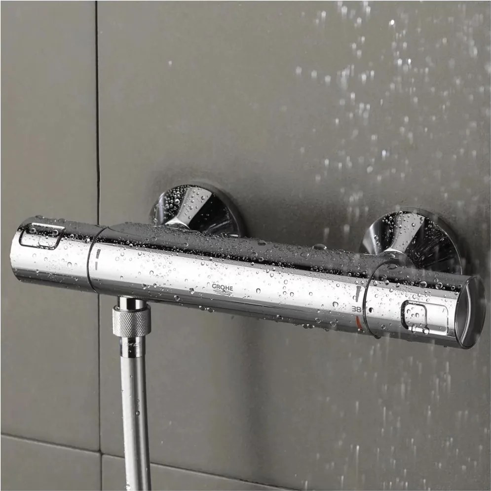Baterie dus termostatata Grohe Precision Start crom lucios