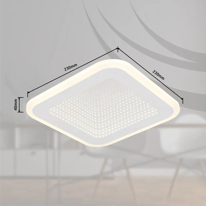 Plafoniera LED cu efect de oglinda 3D LAMELA