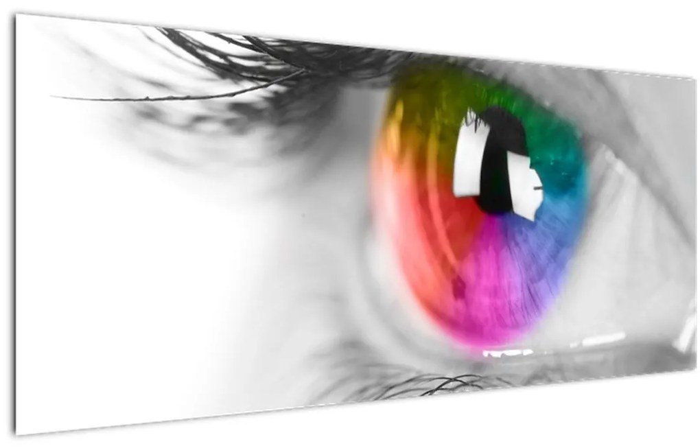 Tablou - Iris din ochi (120x50 cm)