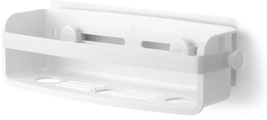 Raft pentru baie alb autoadeziv din plastic reciclat Flex Adhesive – Umbra