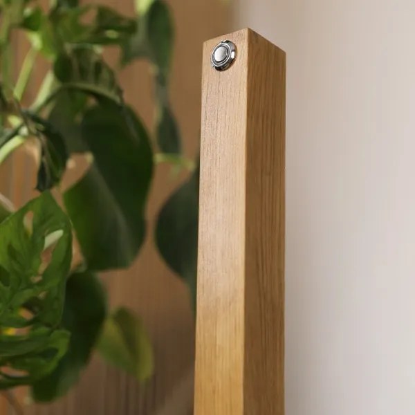 Lampă de podea LED VERDE LED/18W/230V 3000K stejar/negru