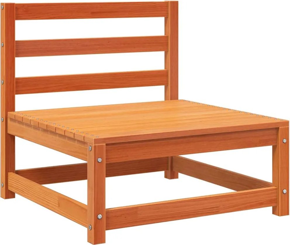 vidaXL Canapea grădină fără cotiere, maro ceruit, 70x70x67 cm