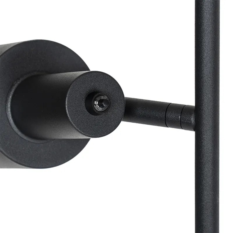 Lampa de podea moderna neagra cu 2 lumini - Stijn