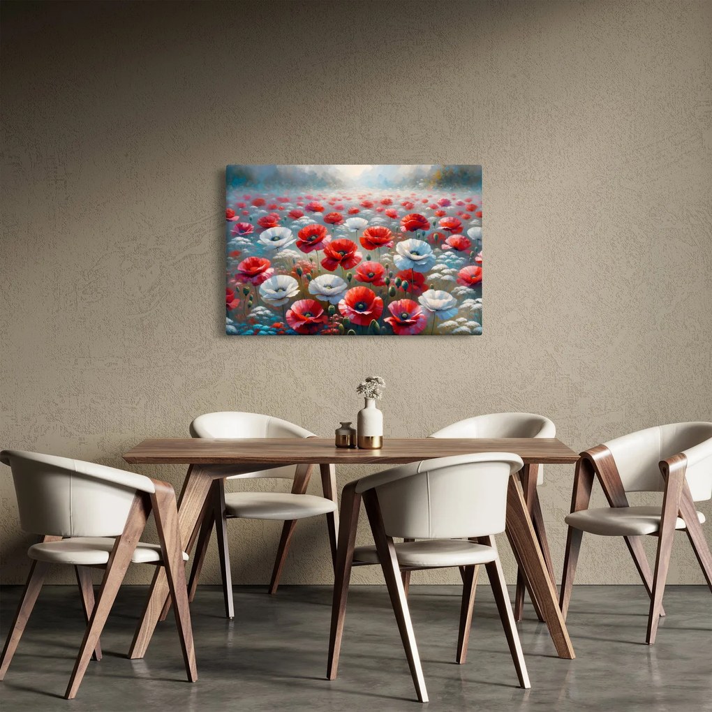 Tablou - Câmp de maci (90x60 cm)