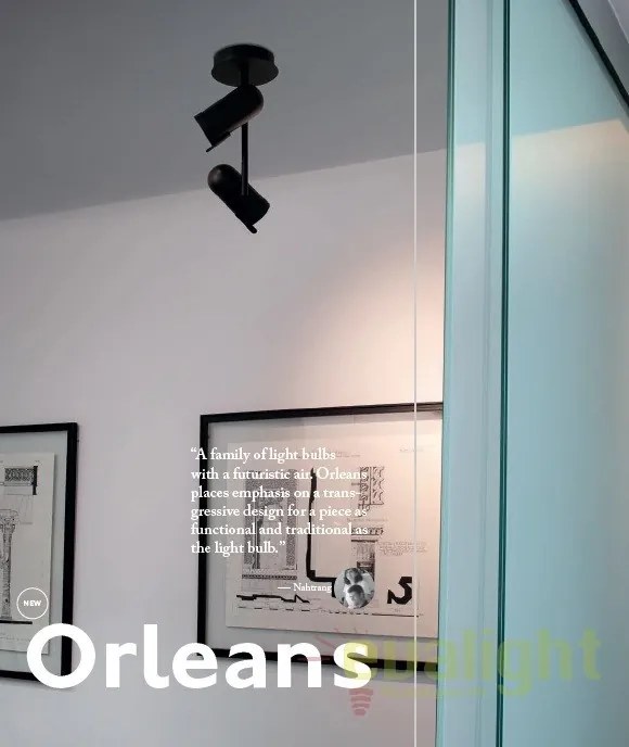 Plafoniera moderna cu 1 spot directionabil ORLEANS 1L crom 43531