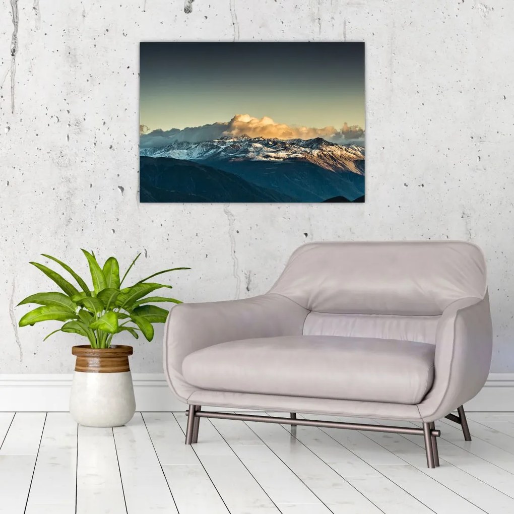 Tablou - vârfuri de munți (70x50 cm)