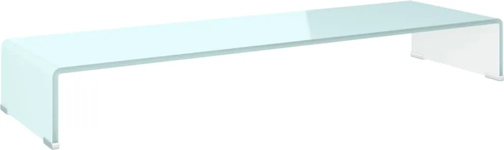 vidaXL Stativ TV/Suport monitor, sticlă, verde, 100 x 30 x 13 cm