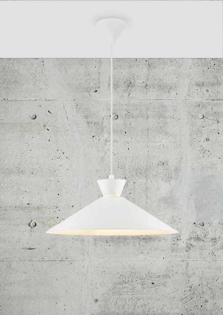 Pendul design modern Dial 45 alb