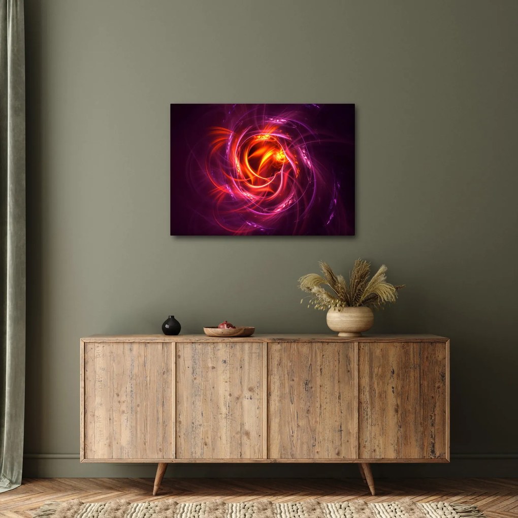 Tabloul cu abstracțiune modernă care luminează (70x50 cm)