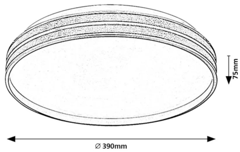 Plafoniera LED cu telecomanda Gandor