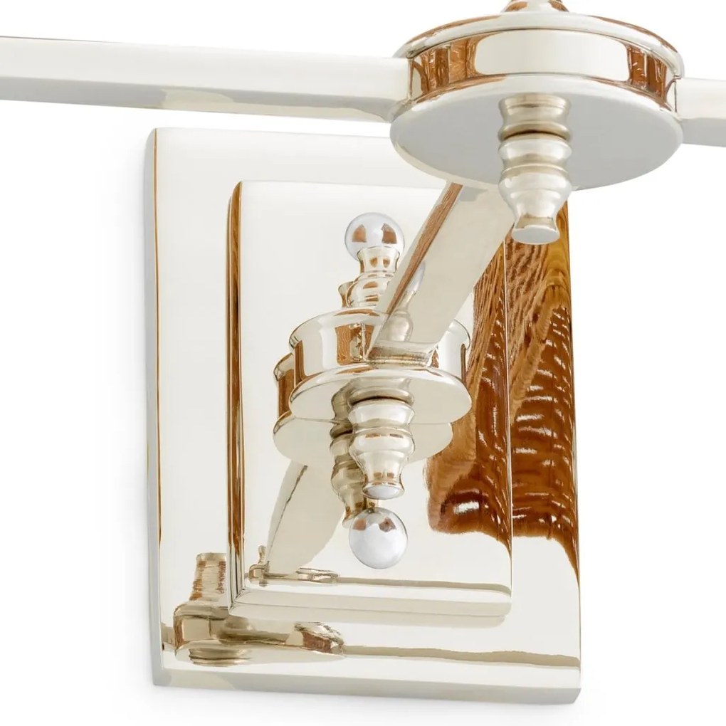 Aplica de perete LUX cu abajur din ratan Lexington nickel