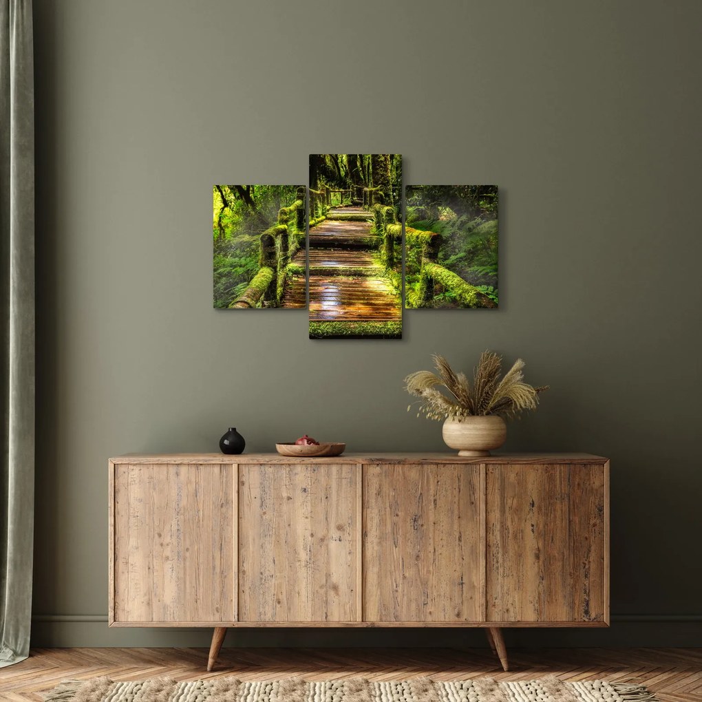 Tablou cu scări într-o pădure tropicală (90x60 cm)