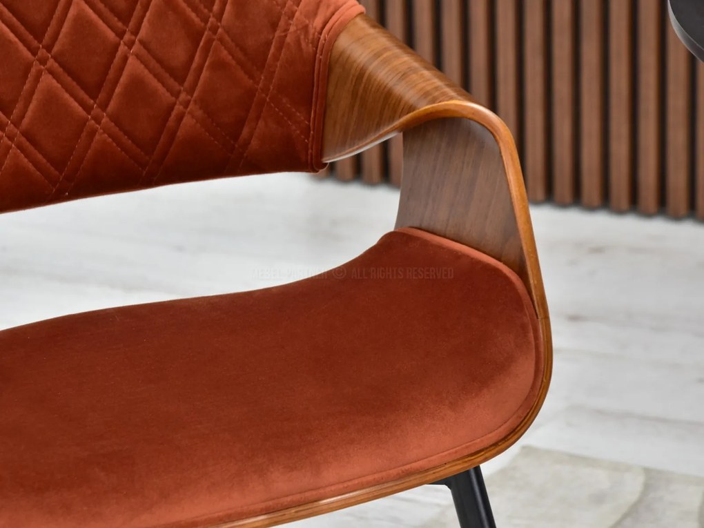 Scaun Rolf K (cupru + negru). 1111256