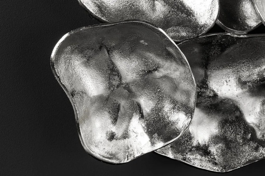 Decoratiune perete design modern VARIATION 100cm, argintiu