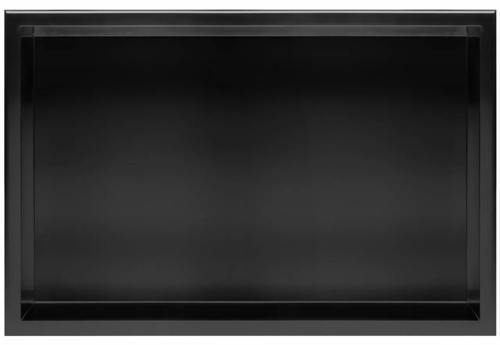 Raft incastrat pentru baie 30x60 negru mat