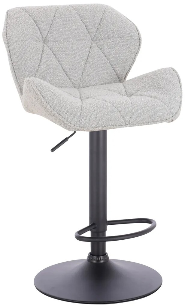 HR111W Scaun Gri Boucle cu Bază Neagră