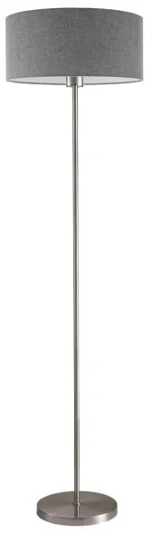 Lampă LED de podea TUNJA 1xE27/20W/230V, diametru 38 cm, crom mat/gri