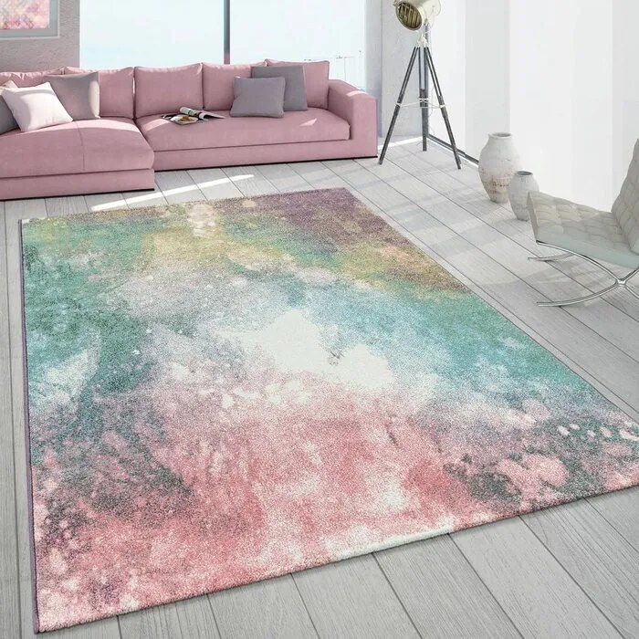 Covor Serpa, roz/albastru/galben, 80 x 150 cm