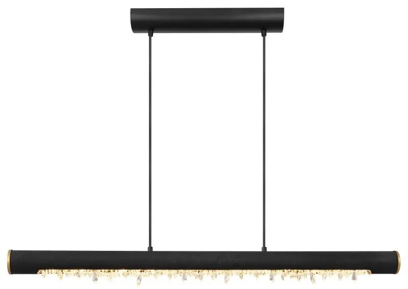 Lustra suspendata LED design modern Felicitas negru