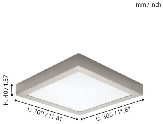 Eglo 32446 - Plafonieră LED FUEVA 1, 24W, 230V