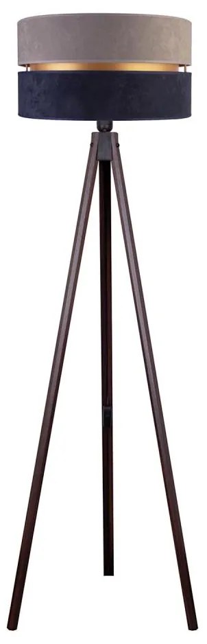 Lampadar Duolla DUO 1xE27/60W/230V d. 44 cm gri/albastru/wenge