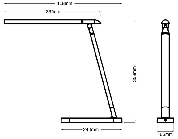 Lampă LED tactilă dimabilă de masă MADERA LED/7W/230V alb