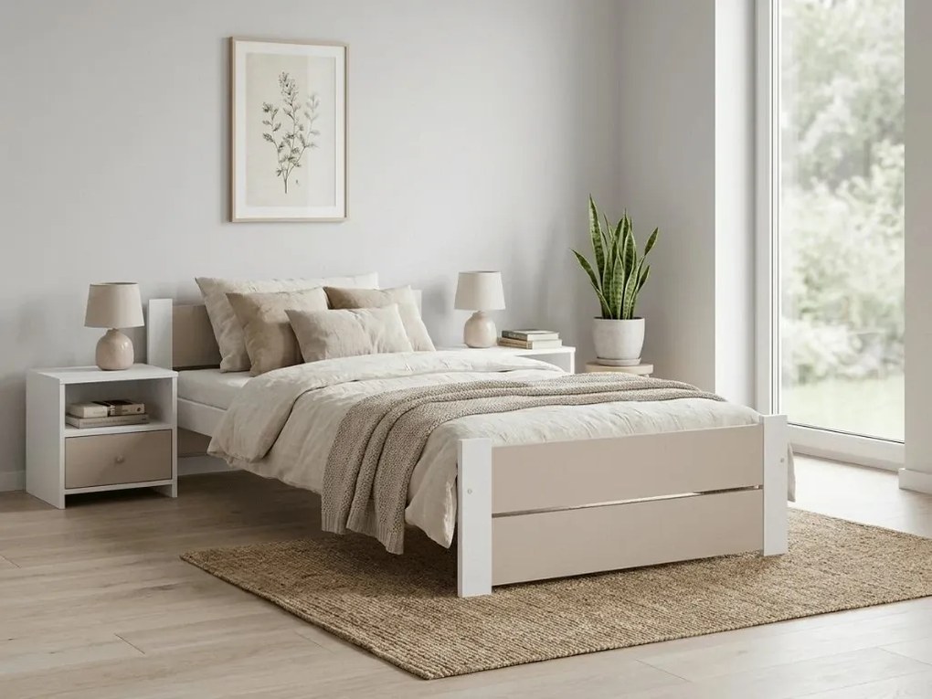 Pat IKAROS DOUBLE 80 x 200 cm bej casmir, SOMIERE LAMELARE - SALTEA SOMMERA 18 cm