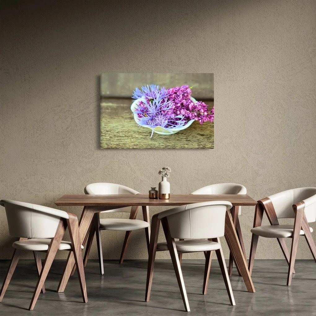 Tablou cu decorațiune din lavanda (90x60 cm)