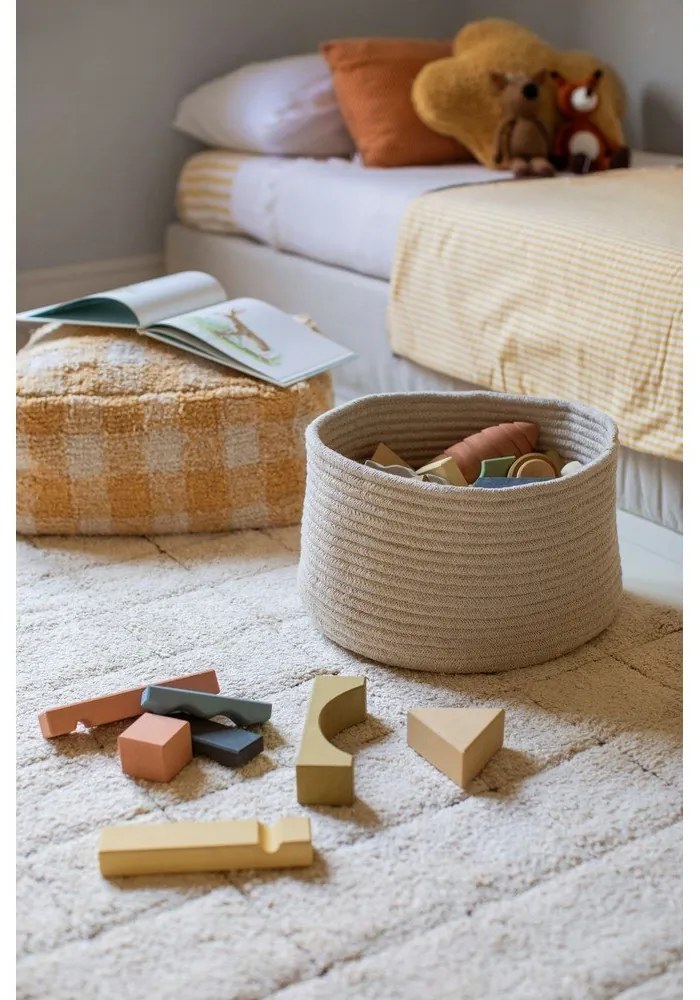 Covor crem lavabil/țesut manual din bumbac 170x240 cm Mosaic – Lorena Canals