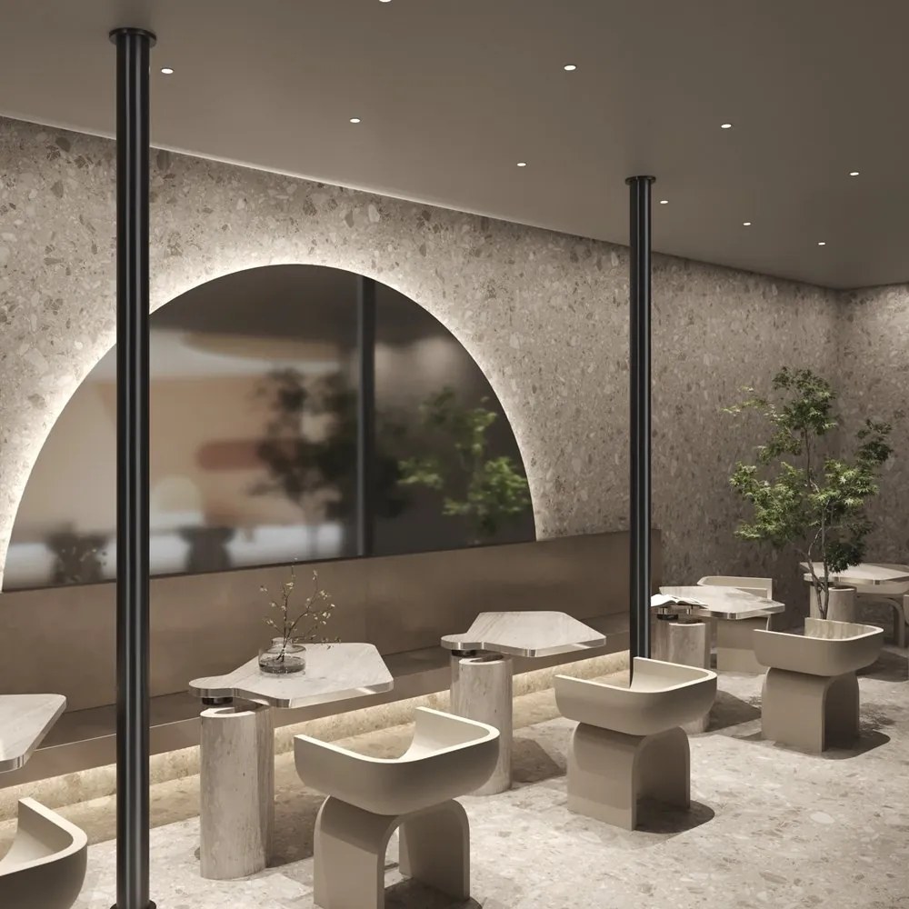 Spot LED incastrabil design tehnic Wise alb