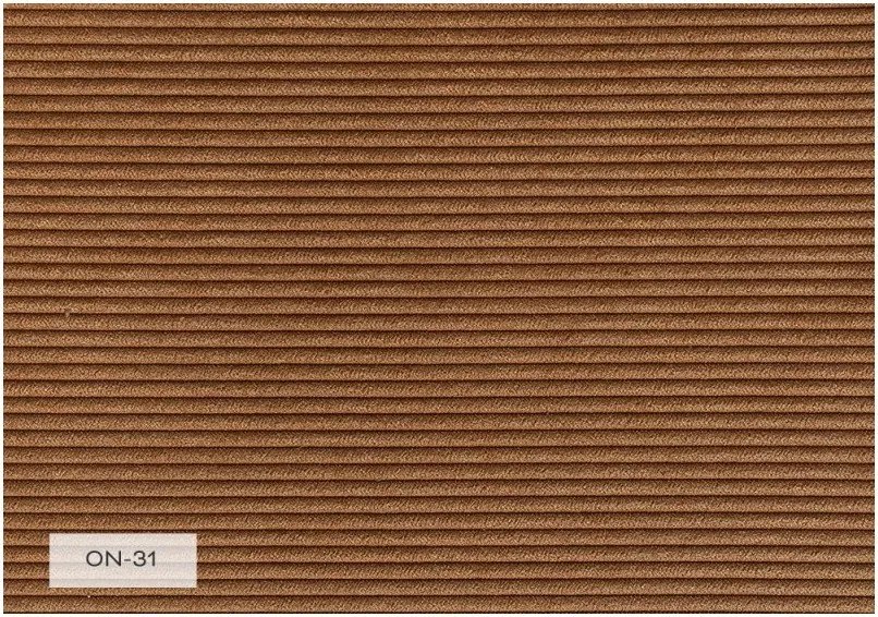 Fotoliu portocaliu/maro cu tapițerie din catifea reiată Lofty Lilly – Miuform