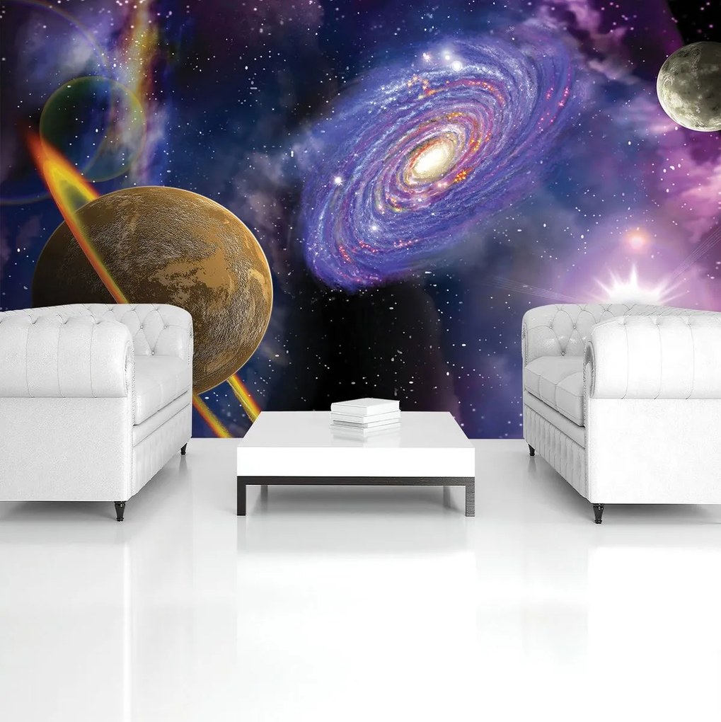 Fototapet - Planete cosmice (254x184 cm)