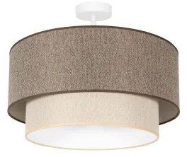 Duolla-Lustră aplicată BOHO ECO RECYCLING 1xE27/15W/230V d. 45 cm maro/crem